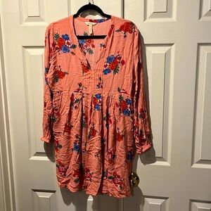 Matilda Jane pink floral tunic XL
